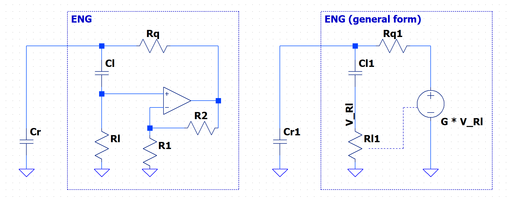 extended nic gyrator using opamp