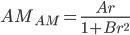 Saleh model equations for a nonlinear amplifier.