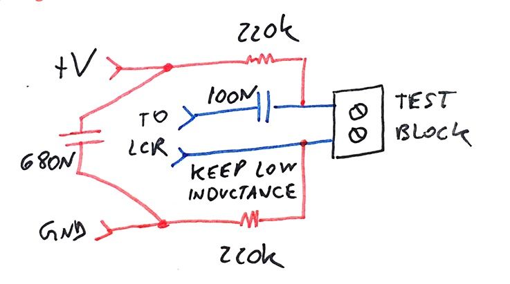JIG for LCR - Zener and Varicap capacitance measurement